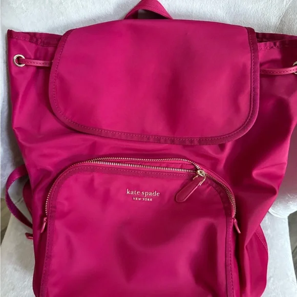 Kate Spade Pink Nylon Backpack with Gold Hardware Kate Spade New York Ombre Nylon Backpack - Pink Backpacks  main image 3